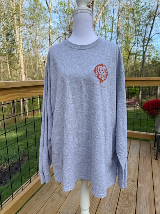 Gildan Tops - Live Southern Gildan Heather Gray Heavy Cotton Tee